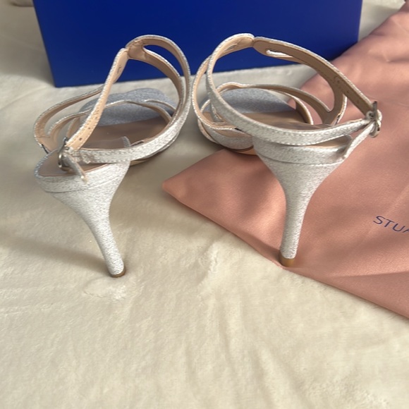 STUART WEITZMAN
Mariposa Glitter Leather Sandals - Picture 4 of 5